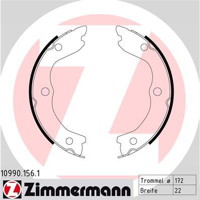 Zimmermann 10990.156.1 - Komplet kočionih obloga, rucna kočnica www.molydon.hr