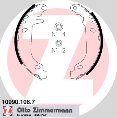 Zimmermann 10990.106.7 - Komplet kočnica, bubanj kočnice www.molydon.hr