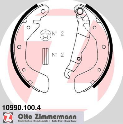 Zimmermann 10990.100.4 - Komplet kočnica, bubanj kočnice www.molydon.hr