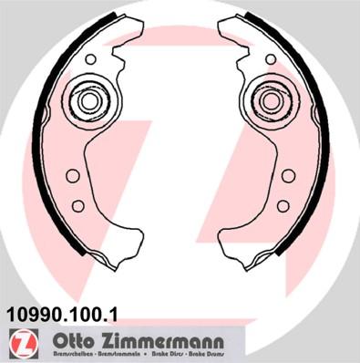 Zimmermann 10990.100.1 - Komplet kočnica, bubanj kočnice www.molydon.hr
