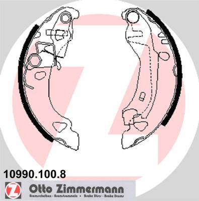 Zimmermann 10990.100.8 - Komplet kočnica, bubanj kočnice www.molydon.hr