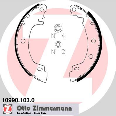 Zimmermann 10990.103.0 - Komplet kočnica, bubanj kočnice www.molydon.hr