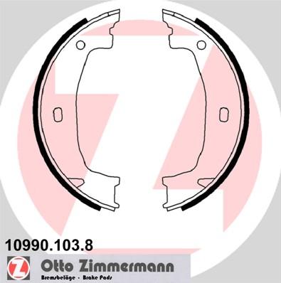 Zimmermann 10990.103.8 - Komplet kočionih obloga, rucna kočnica www.molydon.hr