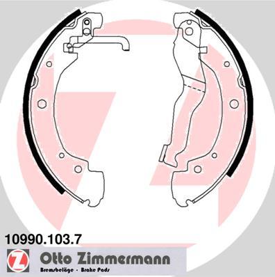 Zimmermann 10990.103.7 - Komplet kočnica, bubanj kočnice www.molydon.hr
