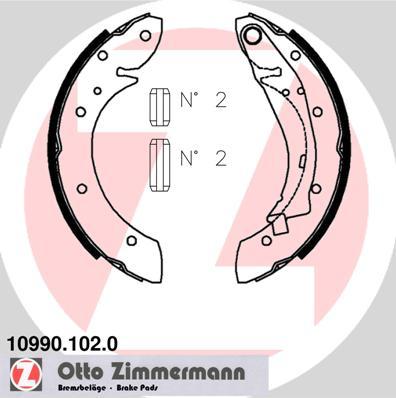 Zimmermann 10990.102.0 - Komplet kočnica, bubanj kočnice www.molydon.hr