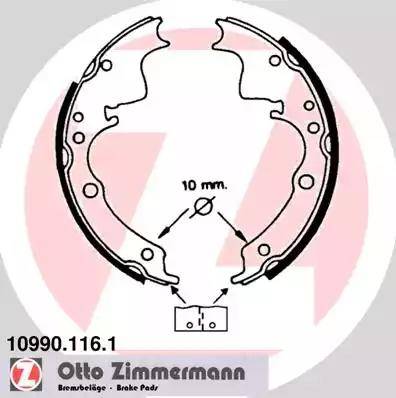 Zimmermann 10990.116.1 - Komplet kočnica, bubanj kočnice www.molydon.hr