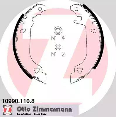 Zimmermann 10990.110.8 - Komplet kočnica, bubanj kočnice www.molydon.hr