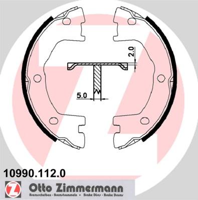 Zimmermann 10990.112.0 - Komplet kočionih obloga, rucna kočnica www.molydon.hr