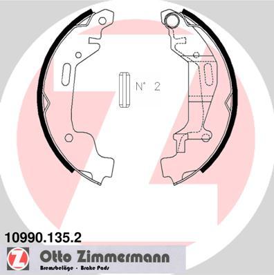 Zimmermann 10990.135.2 - Komplet kočnica, bubanj kočnice www.molydon.hr