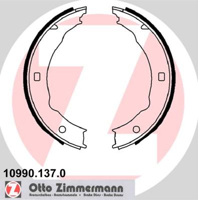 Zimmermann 10990.137.0 - Komplet kočionih obloga, rucna kočnica www.molydon.hr