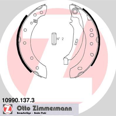 Zimmermann 10990.137.3 - Komplet kočionih obloga, rucna kočnica www.molydon.hr