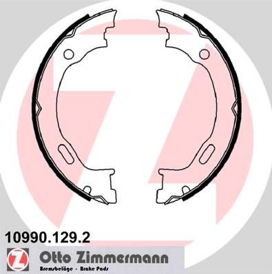 Zimmermann 10990.129.2 - Komplet kočionih obloga, rucna kočnica www.molydon.hr