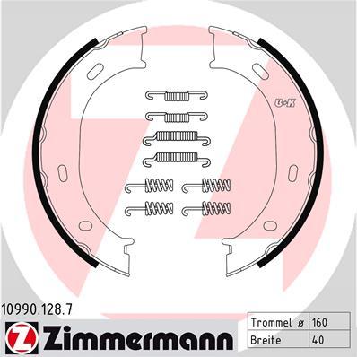 Zimmermann 10990.128.7 - Komplet kočionih obloga, rucna kočnica www.molydon.hr