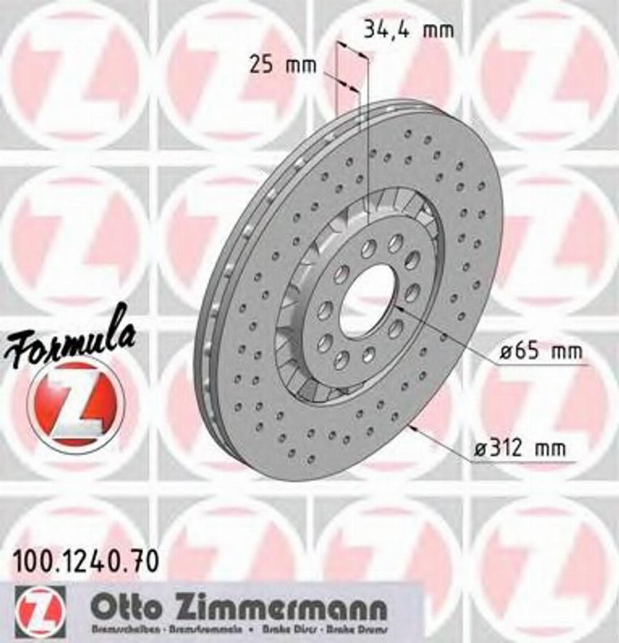 Zimmermann 100.1240.70 - Kočioni disk www.molydon.hr