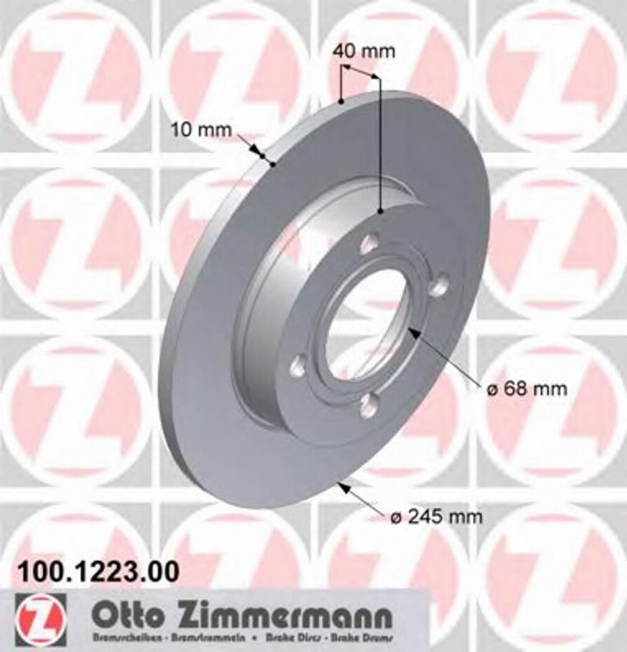 Zimmermann 100.1223.00 - Kočioni disk www.molydon.hr