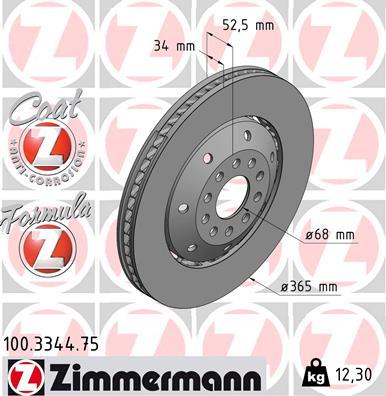 Zimmermann 100.3344.75 - Kočioni disk www.molydon.hr