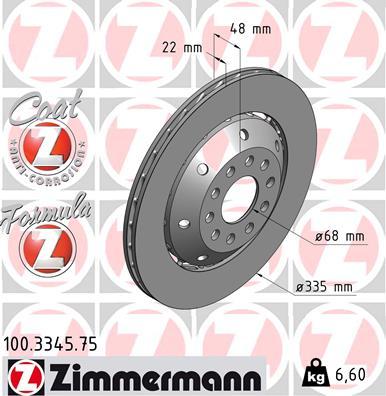 Zimmermann 100.3345.75 - Kočioni disk www.molydon.hr