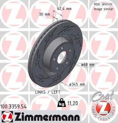 Zimmermann 100.3359.54 - Kočioni disk www.molydon.hr