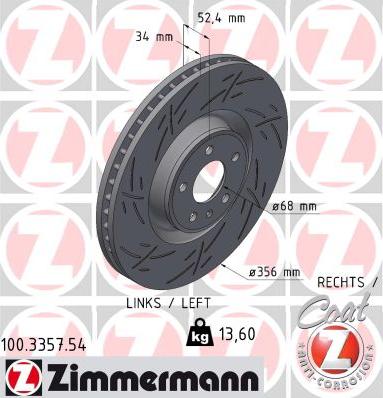 Zimmermann 100.3357.54 - Kočioni disk www.molydon.hr