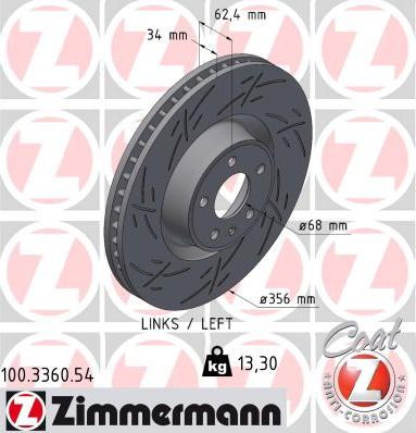 Zimmermann 100.3360.54 - Kočioni disk www.molydon.hr