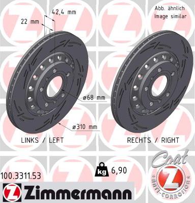 Zimmermann 100.3311.53 - Kočioni disk www.molydon.hr