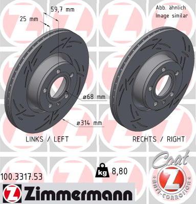 Zimmermann 100.3317.53 - Kočioni disk www.molydon.hr