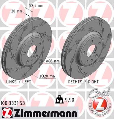 Zimmermann 100.3331.53 - Kočioni disk www.molydon.hr