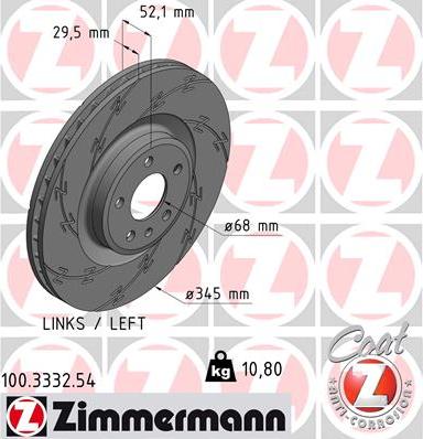 Zimmermann 100.3332.54 - Kočioni disk www.molydon.hr