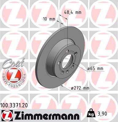 Zimmermann 100.3371.20 - Kočioni disk www.molydon.hr