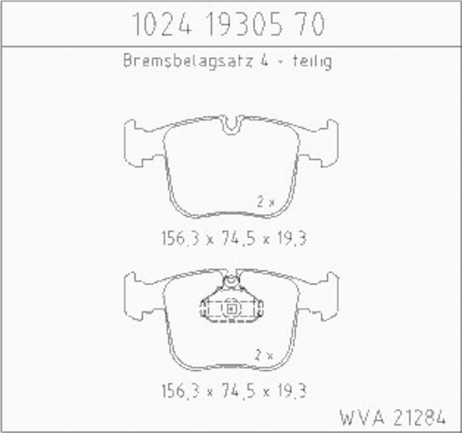 Zimmermann 10241930570 - Komplet Pločica, disk-kočnica www.molydon.hr