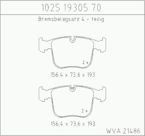 Zimmermann 10251930570 - Komplet Pločica, disk-kočnica www.molydon.hr