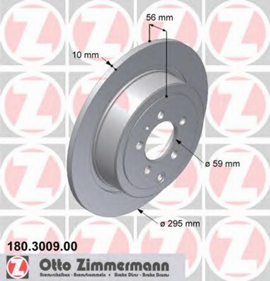 Zimmermann 180 3009 00 - Kočioni disk www.molydon.hr