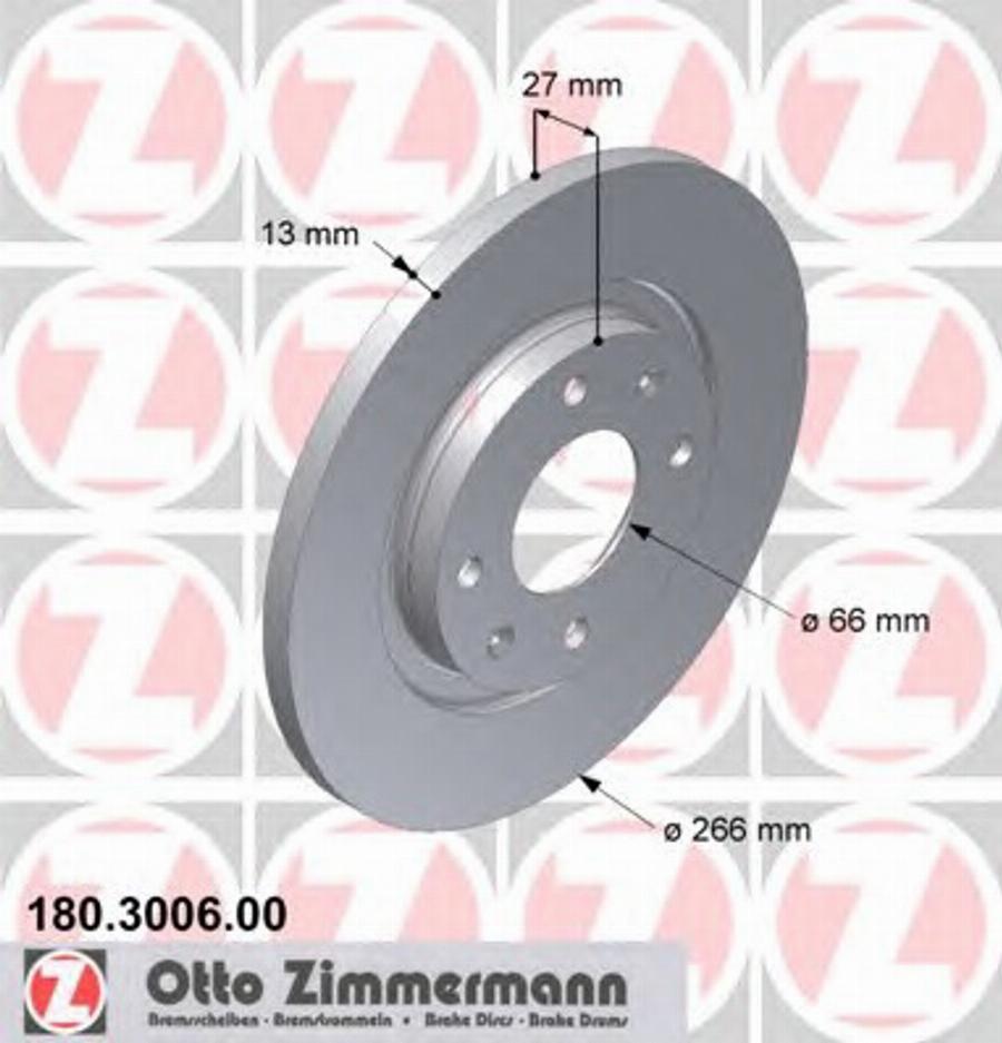 Zimmermann 180.3006.00 - Kočioni disk www.molydon.hr