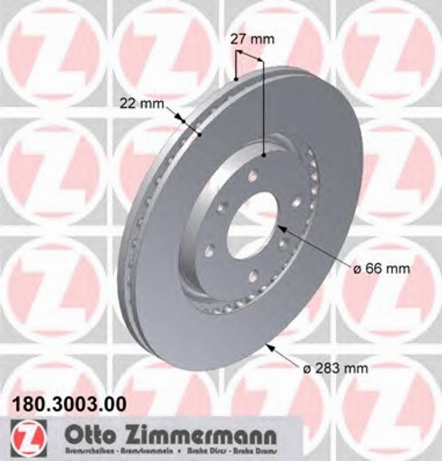 Zimmermann 180 3003 00 - Kočioni disk www.molydon.hr