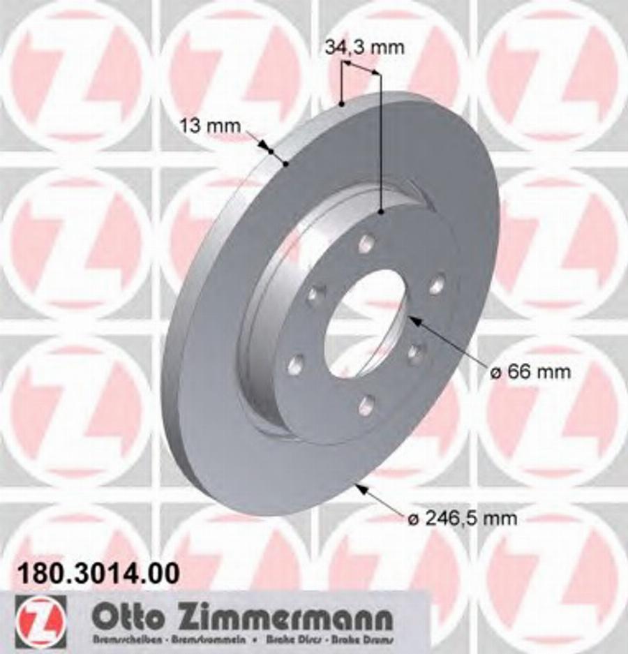 Zimmermann 180.3014.00 - Kočioni disk www.molydon.hr