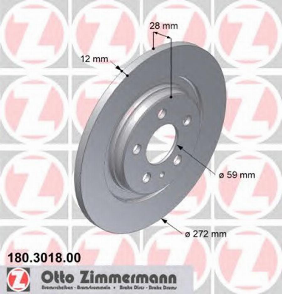 Zimmermann 180.3018.00 - Kočioni disk www.molydon.hr