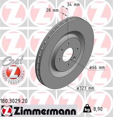 Zimmermann 180.3029.20 - Kočioni disk www.molydon.hr