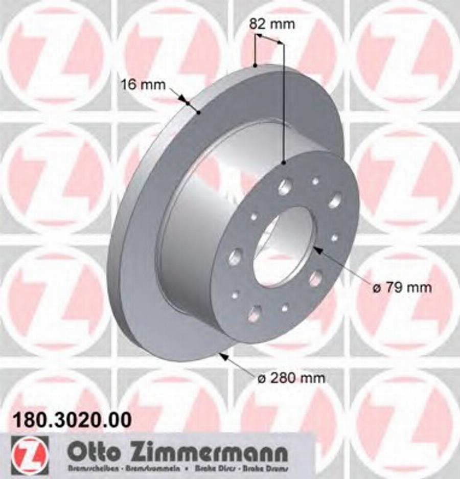 Zimmermann 180.3020.00 - Kočioni disk www.molydon.hr