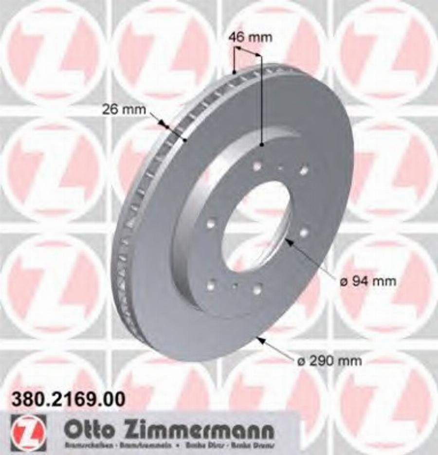 Zimmermann 380.2169.00 - Kočioni disk www.molydon.hr