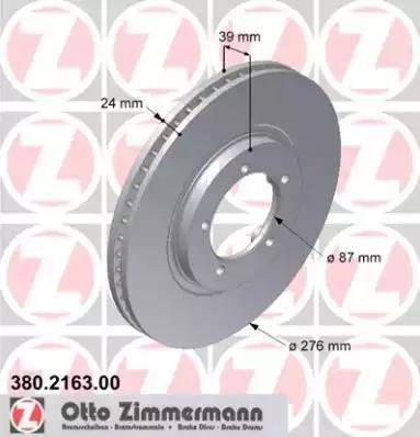 Zimmermann 380.2163.00 - Kočioni disk www.molydon.hr