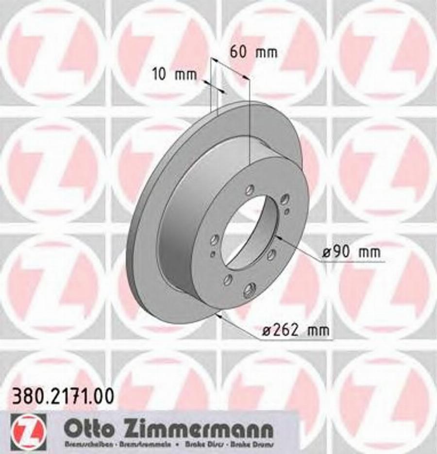 Zimmermann 380.2171.00 - Kočioni disk www.molydon.hr