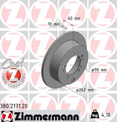 Zimmermann 380.2171.20 - Kočioni disk www.molydon.hr