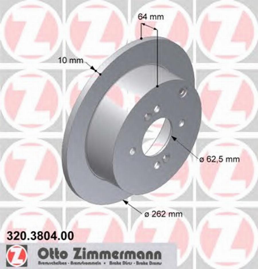 Zimmermann 320.3804.00 - Kočioni disk www.molydon.hr