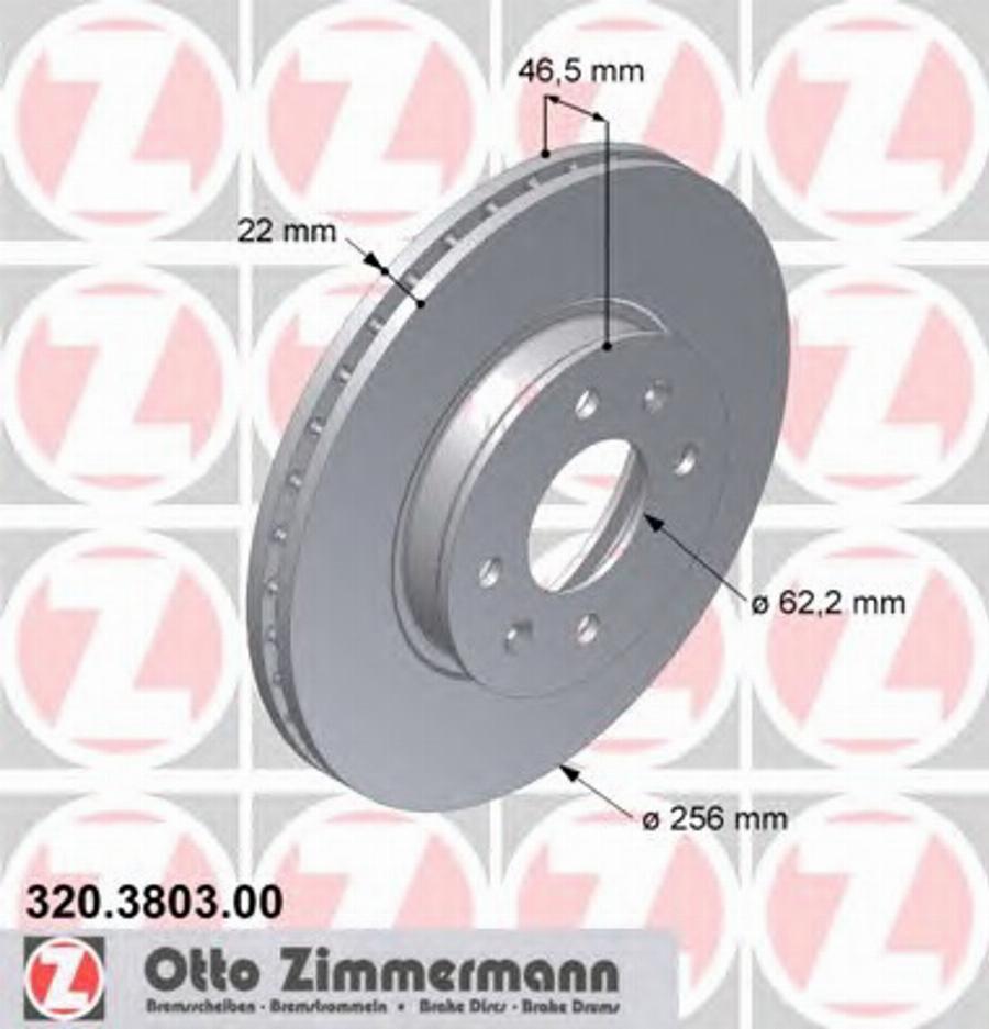 Zimmermann 320.3803.00 - Kočioni disk www.molydon.hr