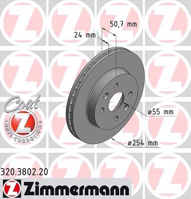 Zimmermann 320.3802.20 - Kočioni disk www.molydon.hr