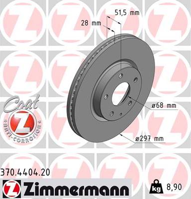 Zimmermann 370.4404.20 - Kočioni disk www.molydon.hr