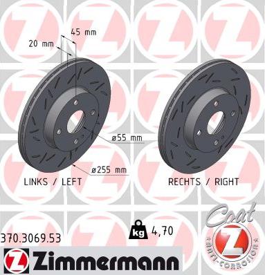 Zimmermann 370.3069.53 - Kočioni disk www.molydon.hr