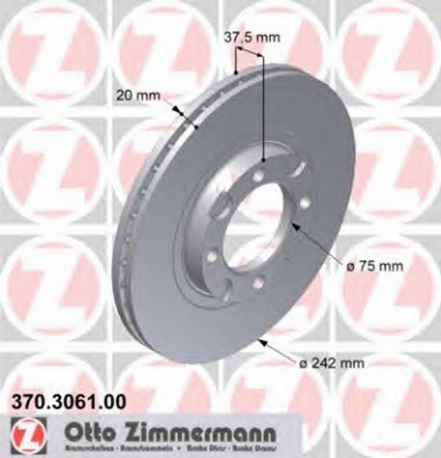 Zimmermann 370306100 - Kočioni disk www.molydon.hr