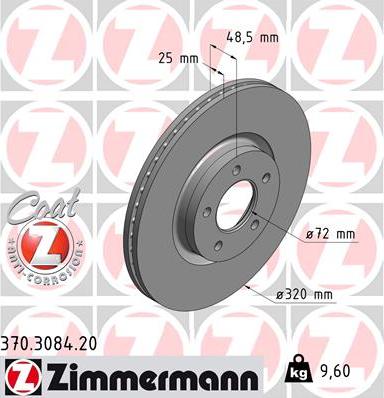 Zimmermann 370.3084.20 - Kočioni disk www.molydon.hr