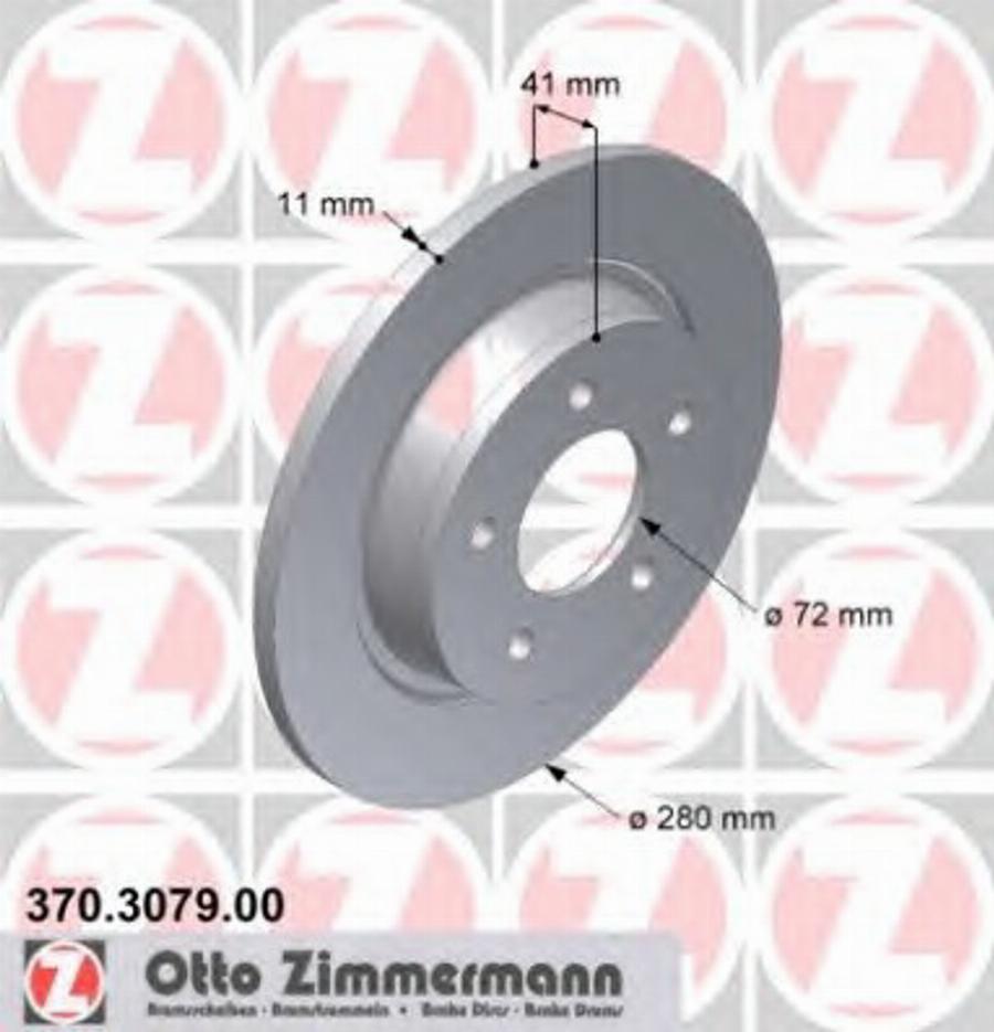 Zimmermann 370.3079.00 - Kočioni disk www.molydon.hr